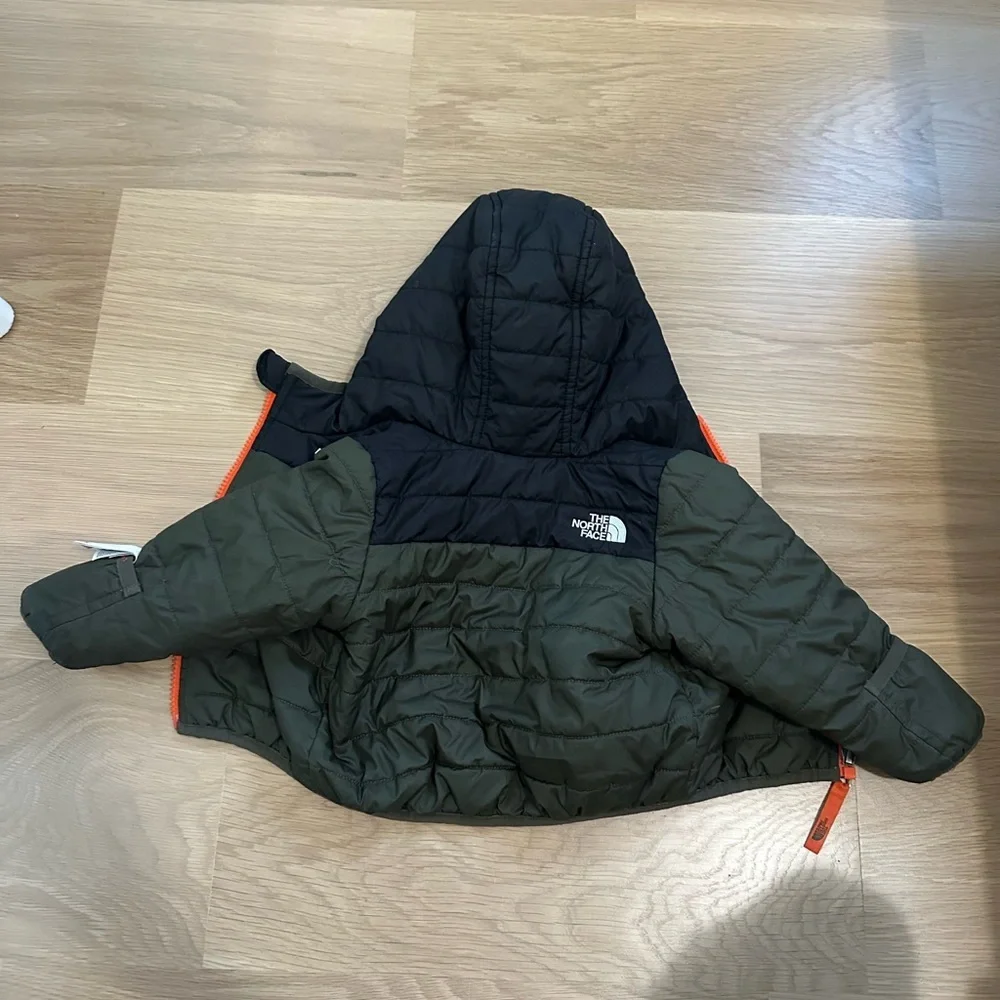 The North Face Green and Black Hooded Jacket